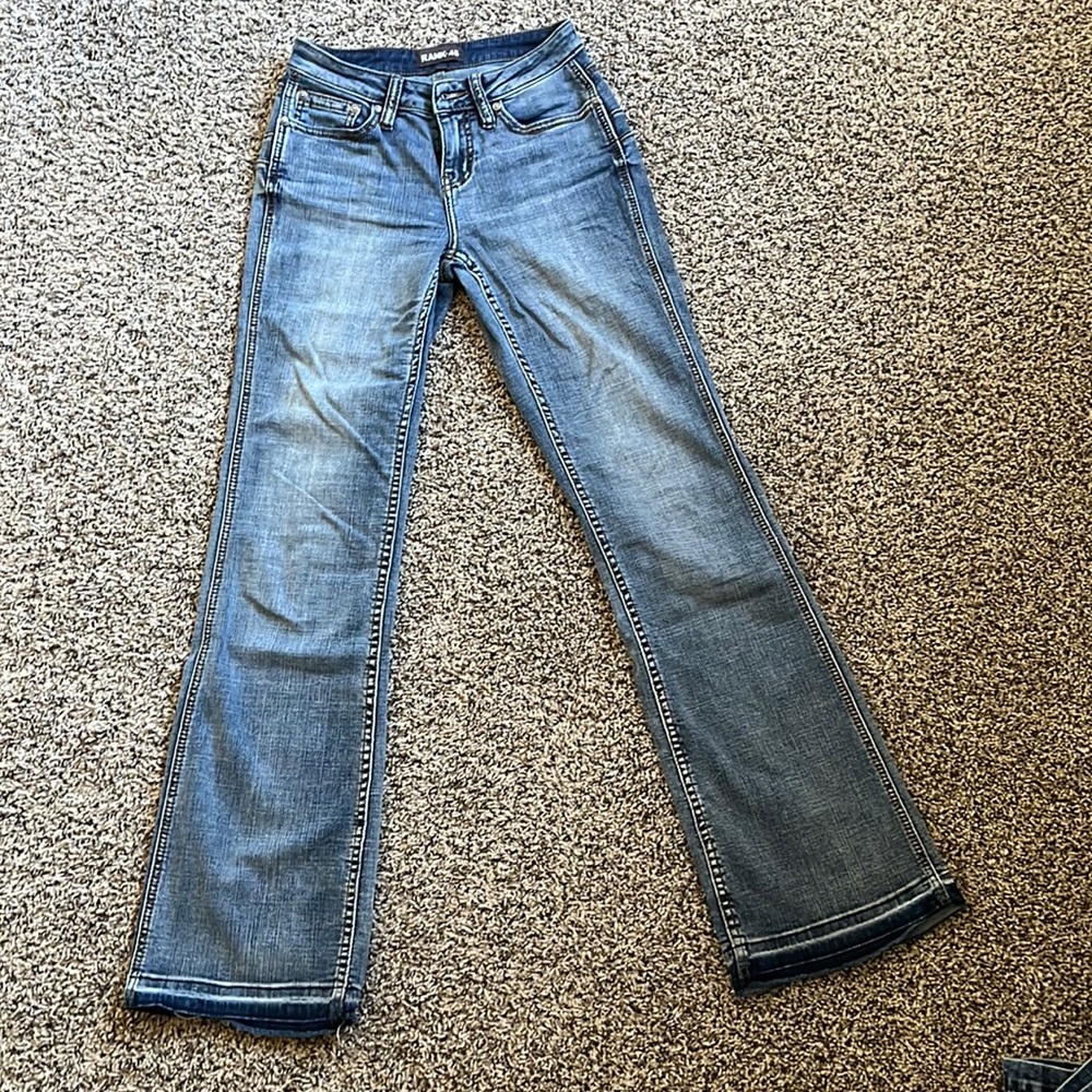 Rank 45 light wash bootcut jeans